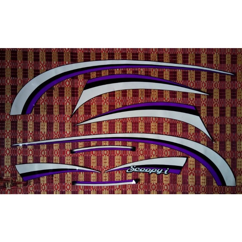 Striping transparan UV Scoopy karbu varian thailand