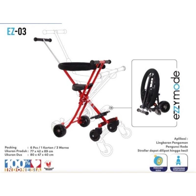 [FREE PACKING KARDUS] Stroller Anak Micro Trike PMB S 05, EZ 03, EZ 02 / Magic Stroller Smart Trike Ezzy Stroller PMB S-05 Mini Trike