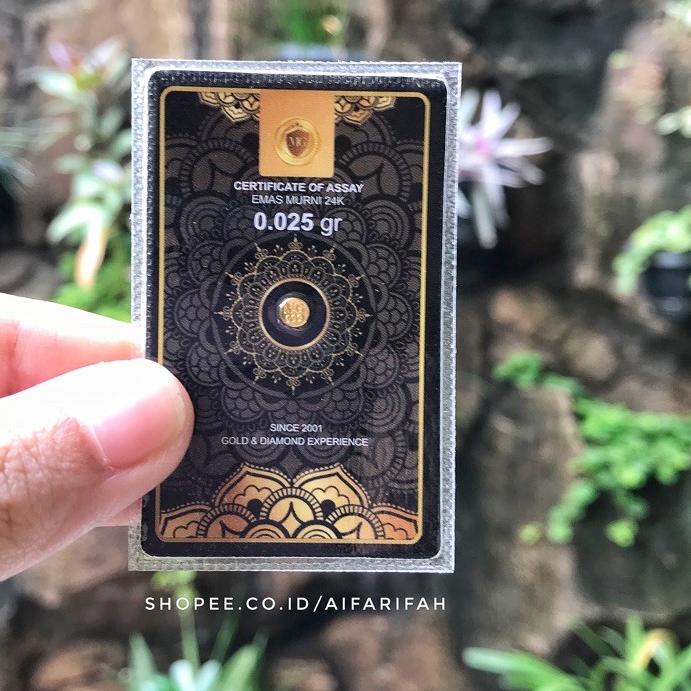[LR23]MiniGold 0,025 gr - Emas Murni 24 Karat-Laris