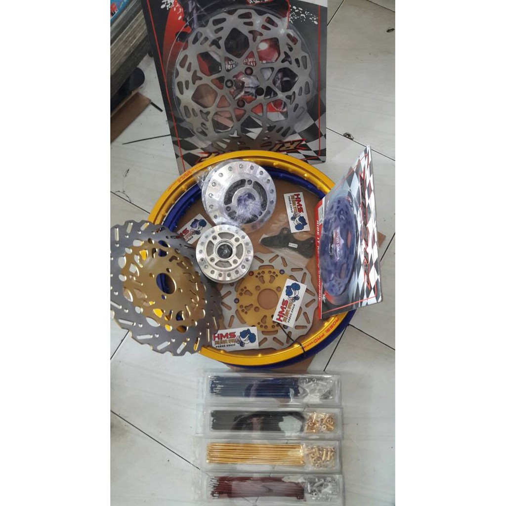 velg rossi satria fu paket velg tromol jari jari cakram disc