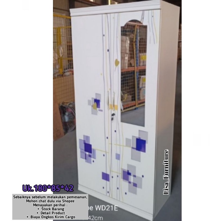 Lemari Besi Pakaian kaca|Lemari Besi Pakaian Sliding|Lemari besi pakaian 3 pintu|Lemari besi pakaian