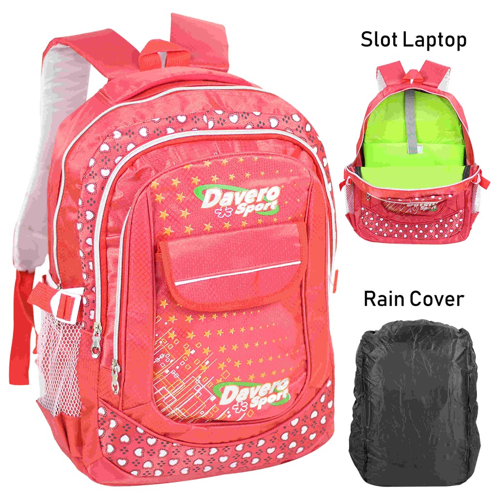 Ransel Gendong Perempuan SMP SMA Backpack Cewek Multifungsi Keren Tas Sekolah Fashionable Wanita