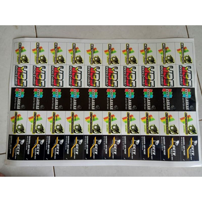 Sticker cctv isi 50 picis