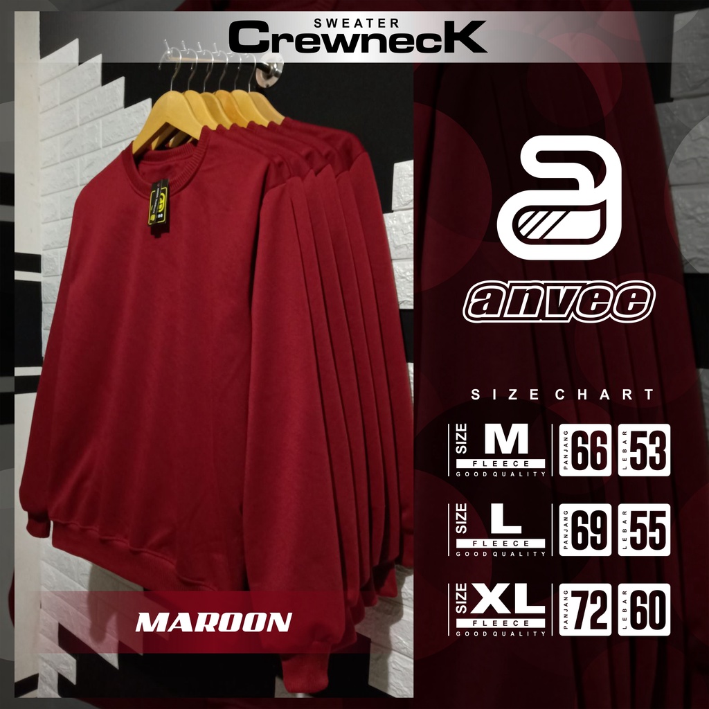 SWEATER CREWNECK MAROON