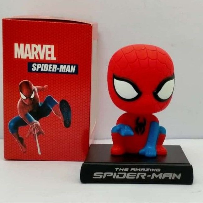 Pajangan Per Dasboard Mobil Bobble Head Spiderman