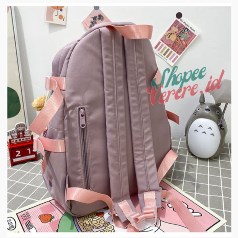 Joshee Tas Ransel Wanita Backpack Wanita Backpack Pria Tas Sekolah Tas Anak X1049 Backpack Nylon 610, 11