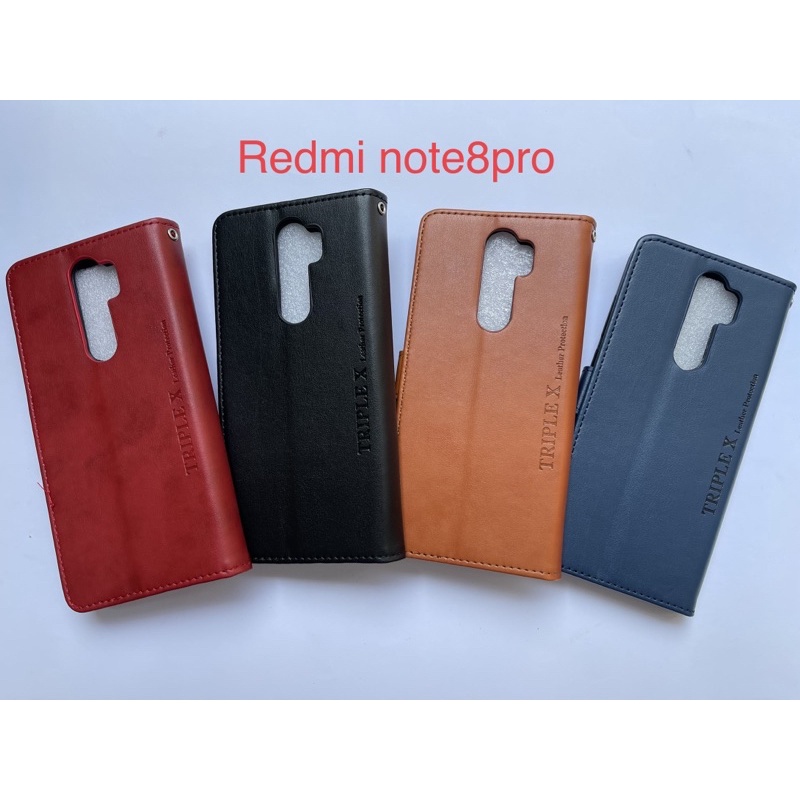 Leather Wallet Flip New Redmi Note 8pro