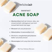 WHITELAB ACNE SERIES / PAKET ACNE /ACNE CARE FACIAL WASH / SERUM/ SOAP/TONER