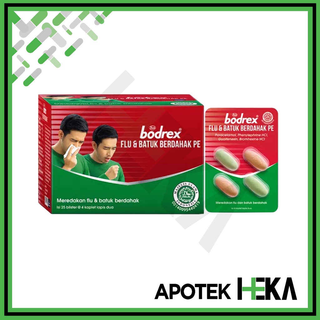 Bodrex Flu dan Batuk Berdahak Box isi 25x4 Tablet (SEMARANG)