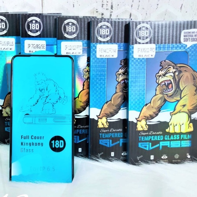 Tempered Glass Clear Iphone Rubber Kingkong Gorilla