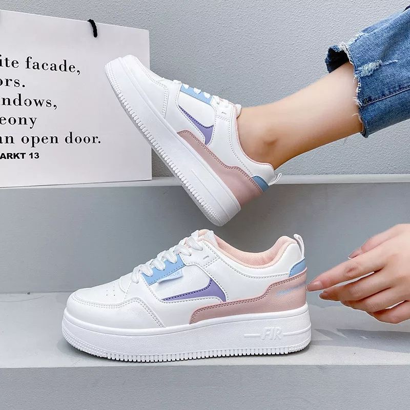 Sepatu Sneakers 2022 Sepatu Wanita Korea Sepatu Putih SH01