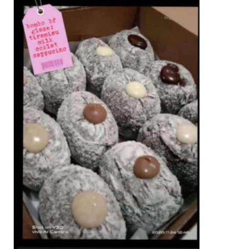 

donat bomboloni BF (blackforest) glaze