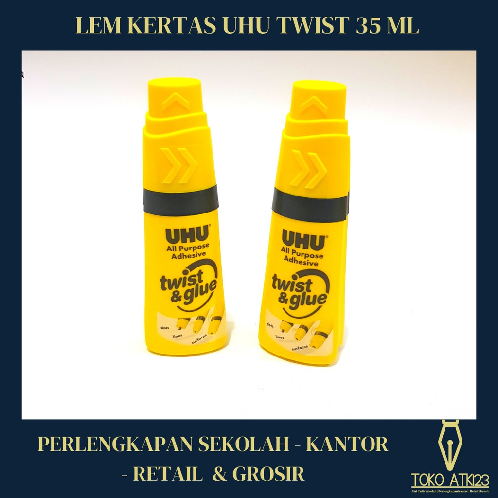 

Lem Kertas Cair Merk UHU Twiss 35 ml