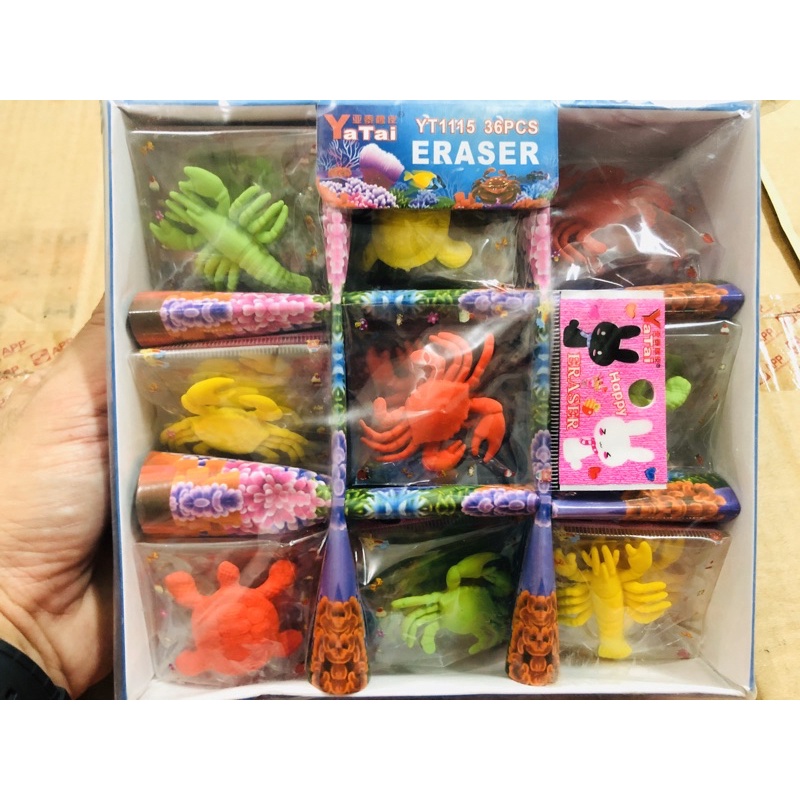 

penghapus bentuk hewan laut isi 36 pc