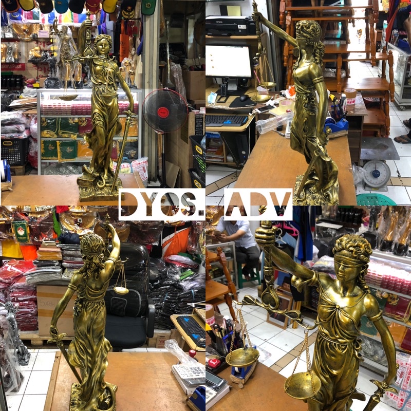 Patung dewi keadilan (Lady Justice) 75cm