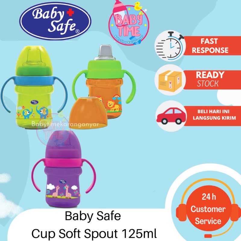 Baby Safe AP005 Cup Soft Spout 125 ml Botol Minum Bayi Anak