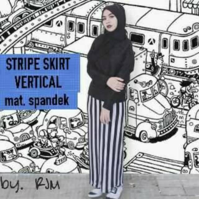Stripe Skirt Vertical