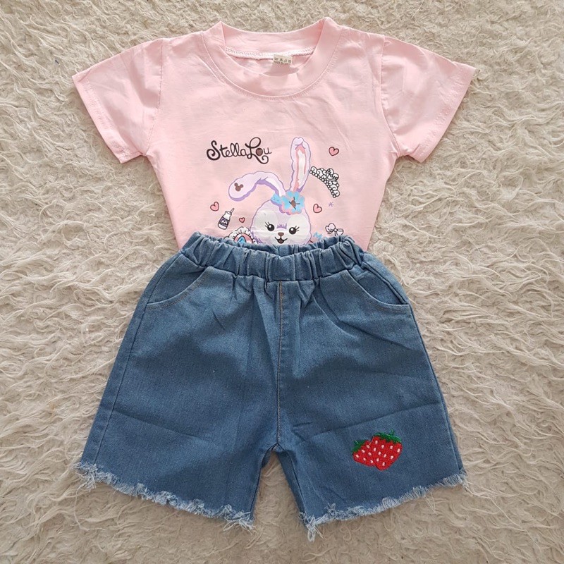 Baju bayi IMPORT Bunny Jeans