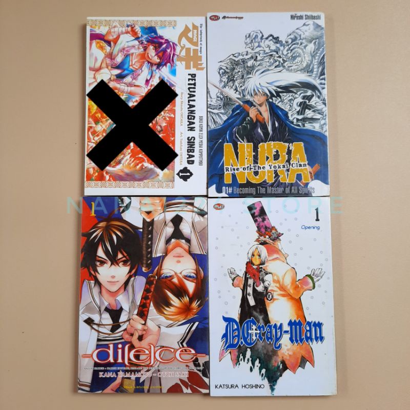 KOMIK MAGI PETUALANGAN SINBAD 1 NURA RISE OF THE YOKAI CLAN D GRAY MAN DI[E]CE PRELOVED KOLPRI