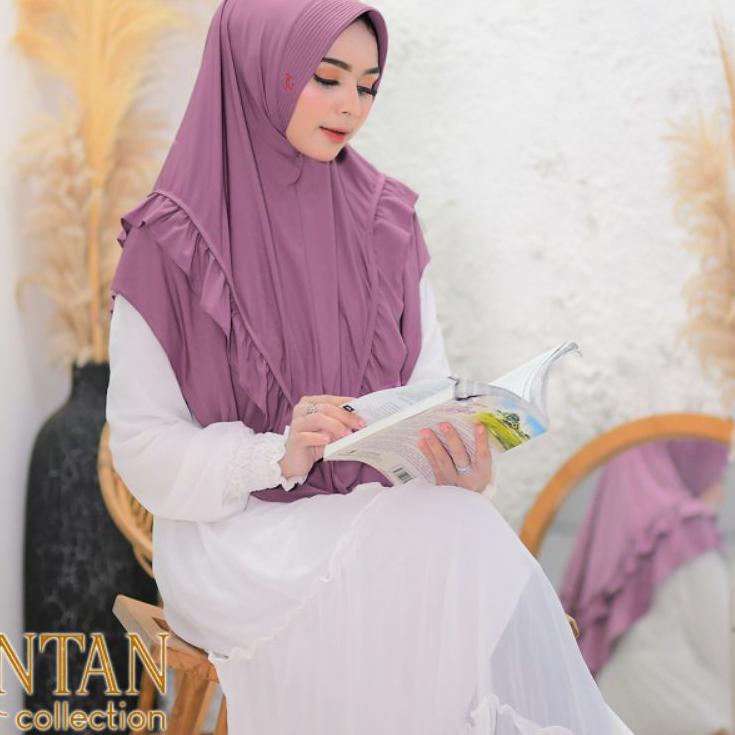 DISCOUNT  9.9 Bergo jersey super. khimar polos(JK).jilbab syar'i.hijab ori intan collection [KODE 00