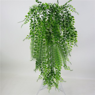 2pcs Artificial Plants Vine Fake Leaf Garland Hanging Baskets Plants Home Decor