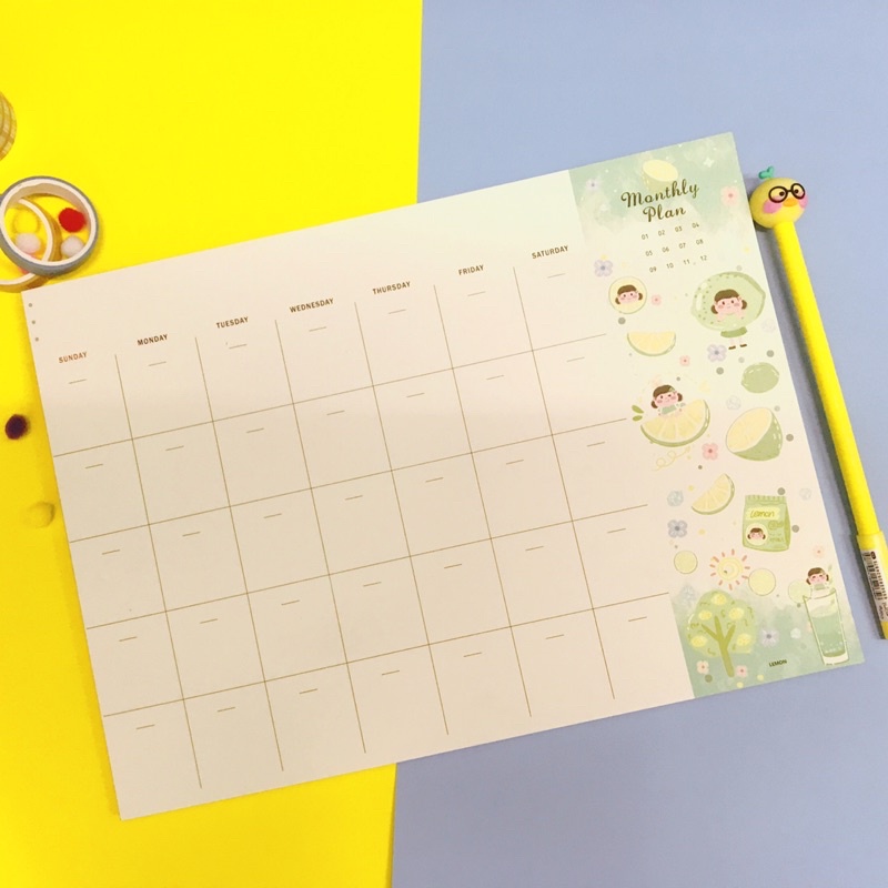 

MONTHLY PLANNER | SCHEDULLER