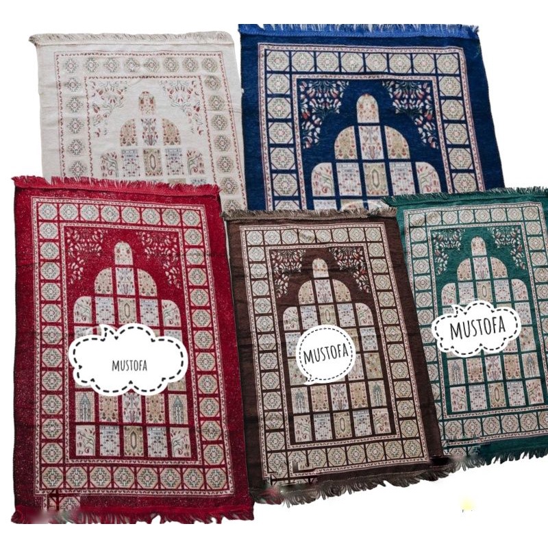 BISA COD sajadah murah lotus rumbai kepang antik dan terlaris uk70 x110