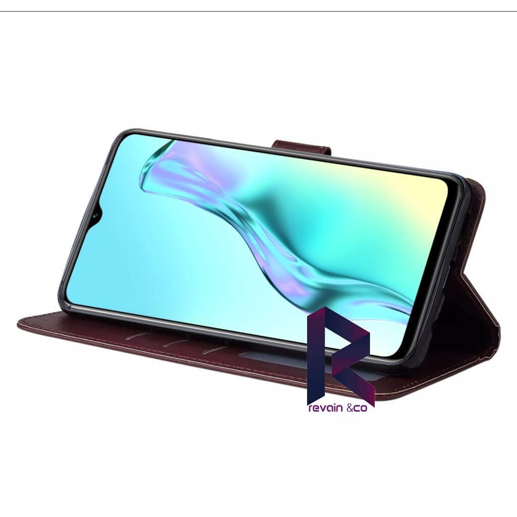 FLIP COVER VIVO Y35 2022 FLIP WALLET LEATHER KULIT PREMIUM SARUNG BUKA TUTUP FLIP CASE VIVO Y35 2022