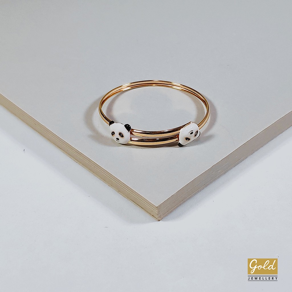 Gelang bayi emas kuning kadar 700 70% - panda