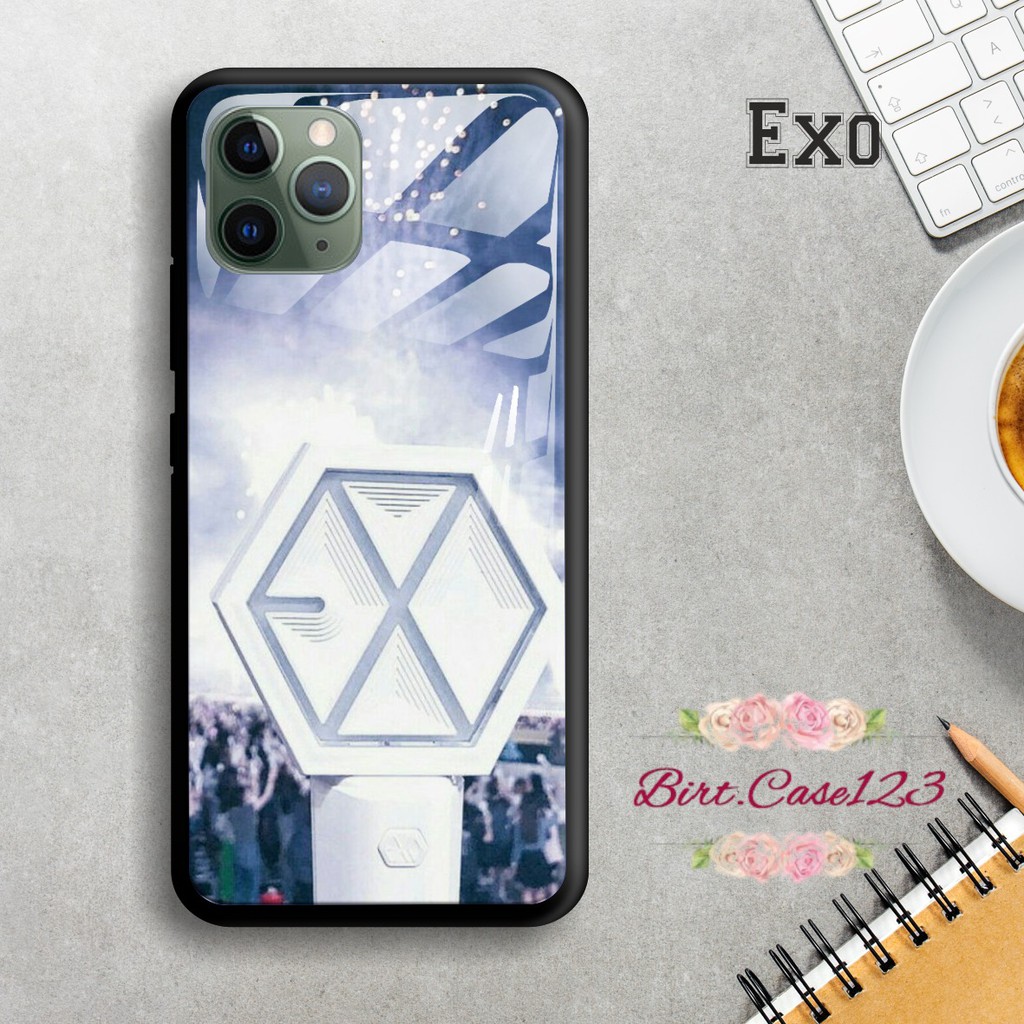 Back case glass EXO Oppo A3s A1k A5 A9 2020 A7 F9 A5s A31 A52 a53 A92 A37 A57 A59 A71 A83 BC1396