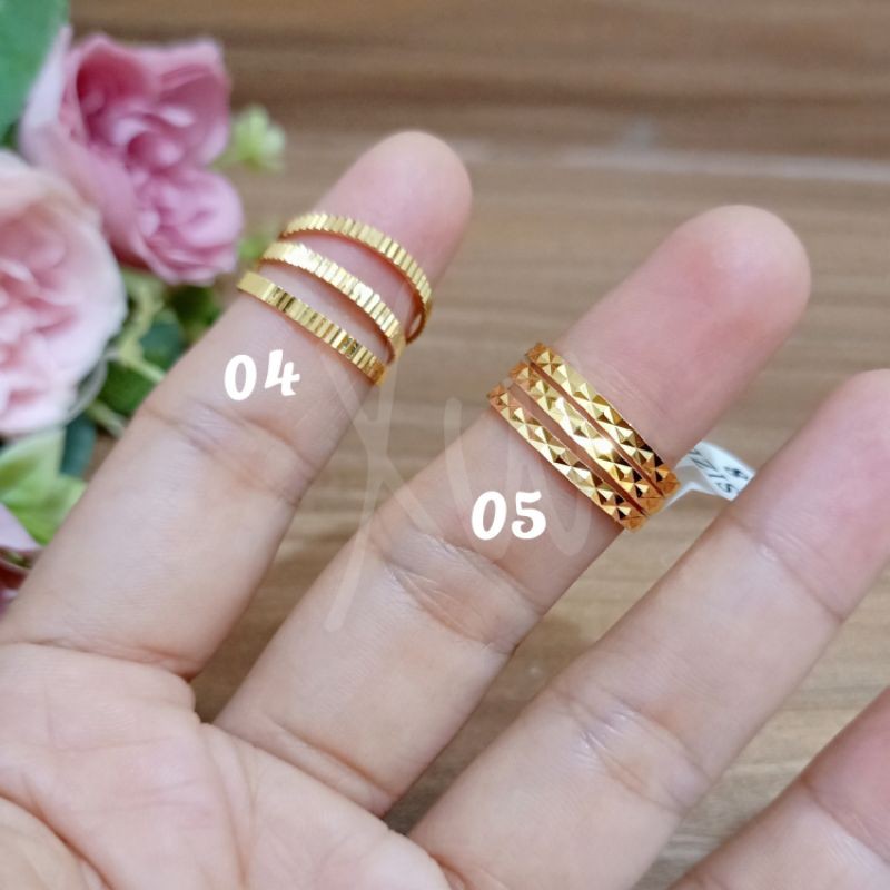 Cincin xuping set 3pc  Warna Emas 24k  XW20022101