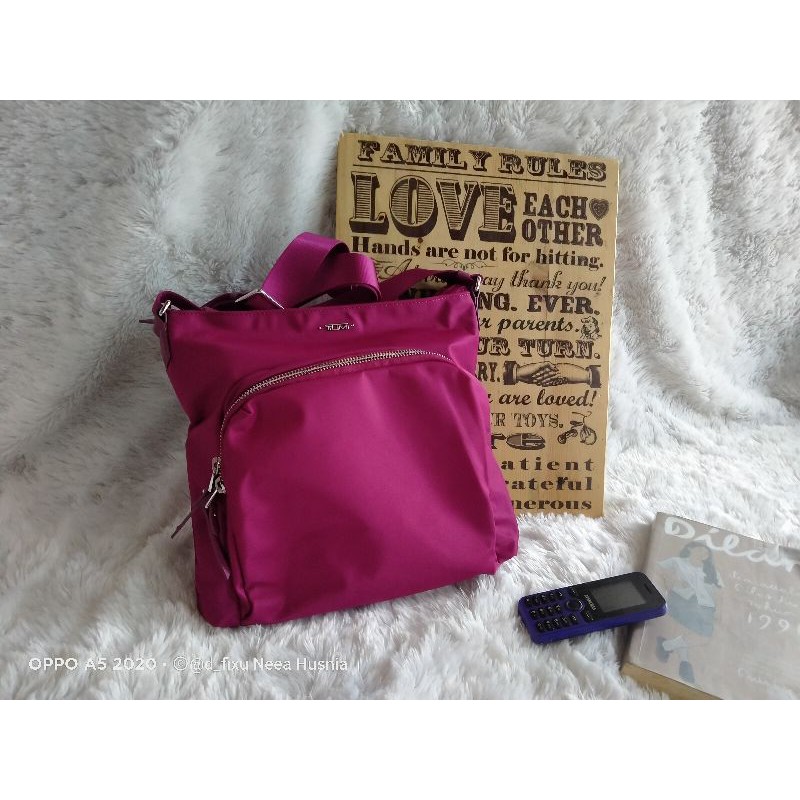 Tumi Cassie Crossbody Bag Pink Fuschia (Magenta)