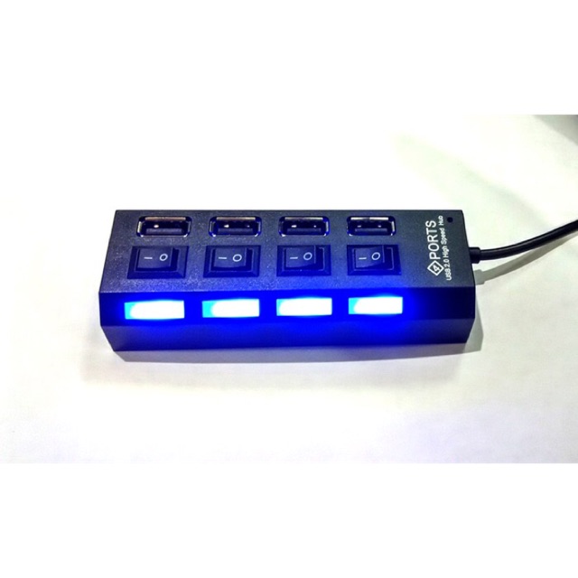 Usb Hub Saklar 4 Port On/Off High speed