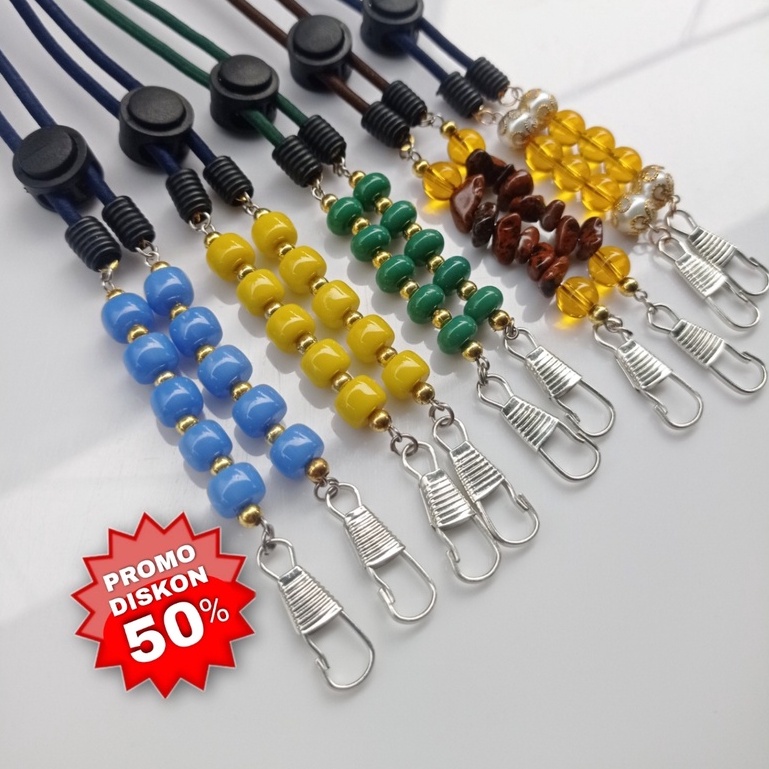 Tali masker 2 in 1 konektor hijab stapmask 2in1 konektor hijab