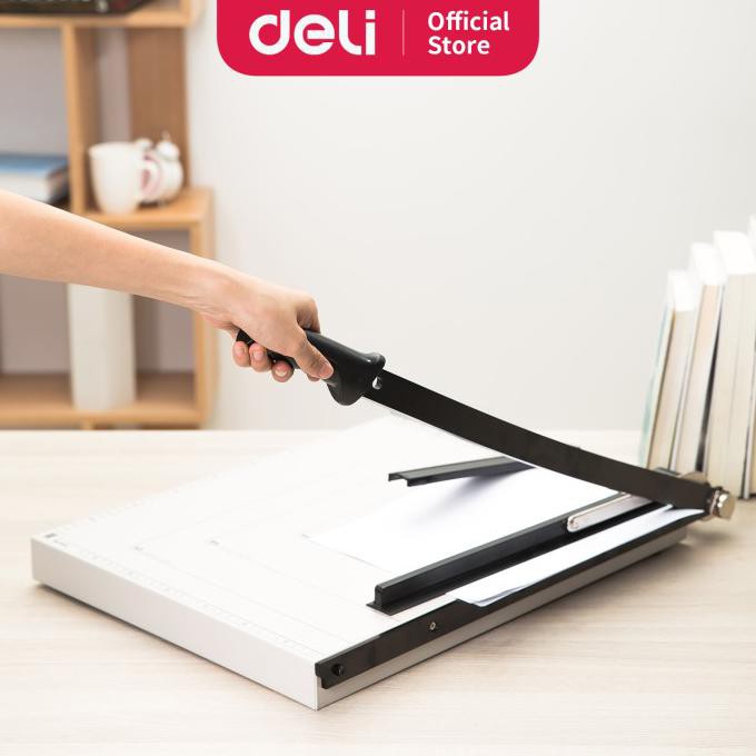 

✨BISA COD✨ Deli E8012 Pemotong kertas-Steel Paper Trimmer A3 12 She