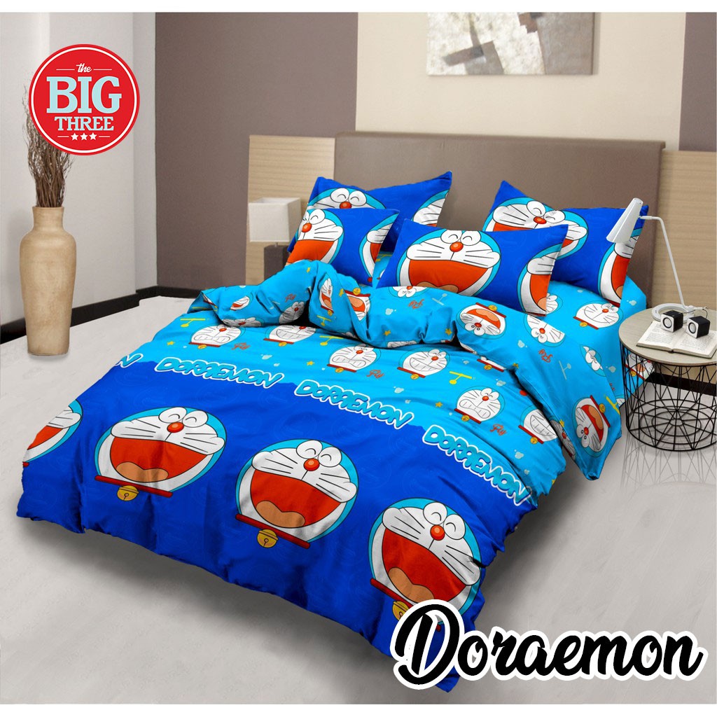 Bedcover Sprei Rumbai 180x200 160x200 Lady Rose Motif Doraemon Fly Ladyrose 180 King 160 Bc Shopee Indonesia