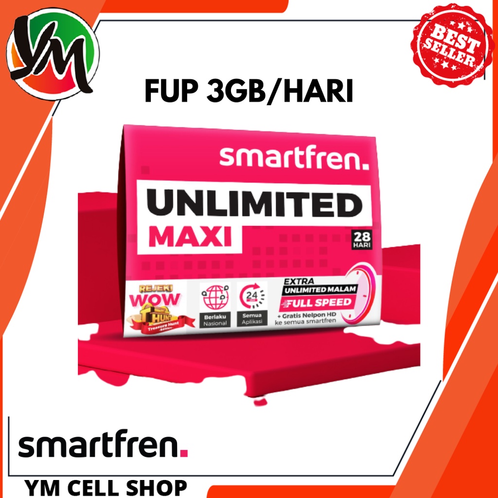 PERDANA KUOTA SMARTFREN UNLIMITED (3GB/HARI) 28 HARI