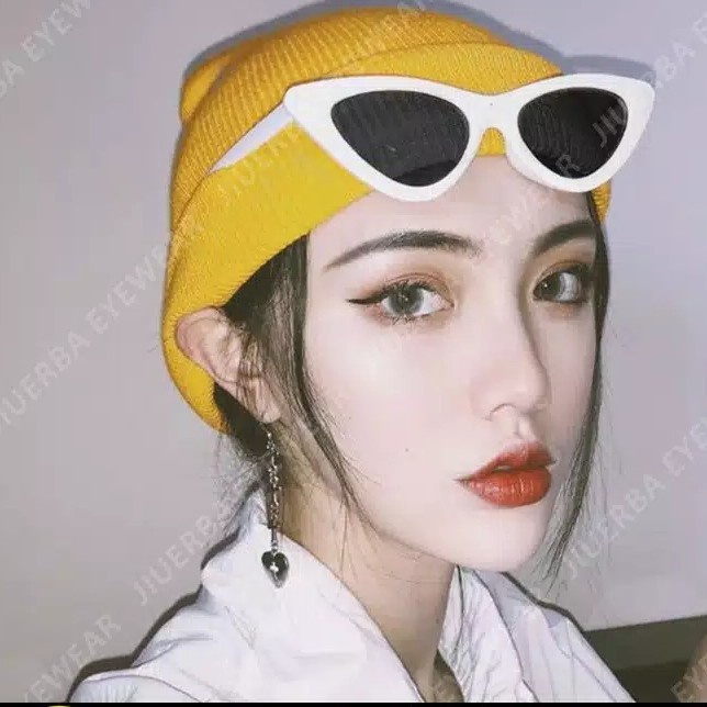 [✅READY STOCK] ✨Kacamata Wanita Terbaru 2021 Kekinian Viral Korean Anti Radiasi Cat Eye Sunglasses Wanita Impot Penjualan Panas Mode