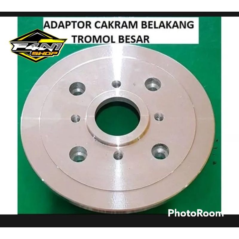 PLENDES ADAPTOR CAKRAM BELAKANG TROMOL BESAR JUPITER MX OLD, RX KING VIXION OLD, VEGA R NEW, BYSON, 