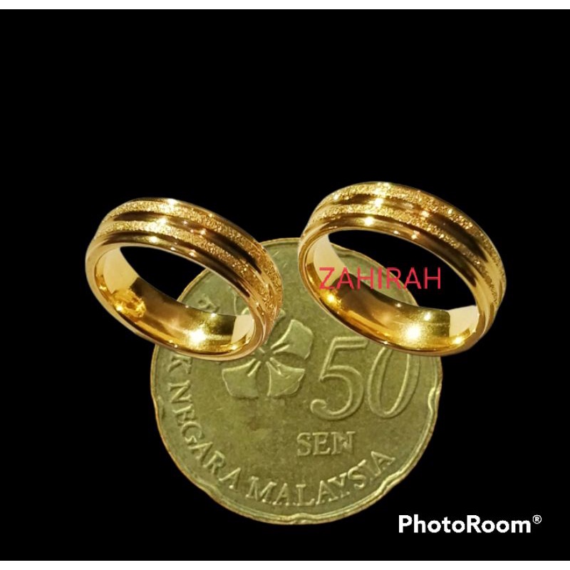 2 pcs cincin coin Malaysia asli tidak luntur