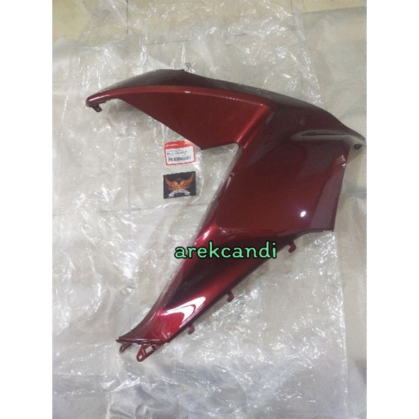 cover body sayap dek lampu depan merah PCX 150 cbu led ori ahm
