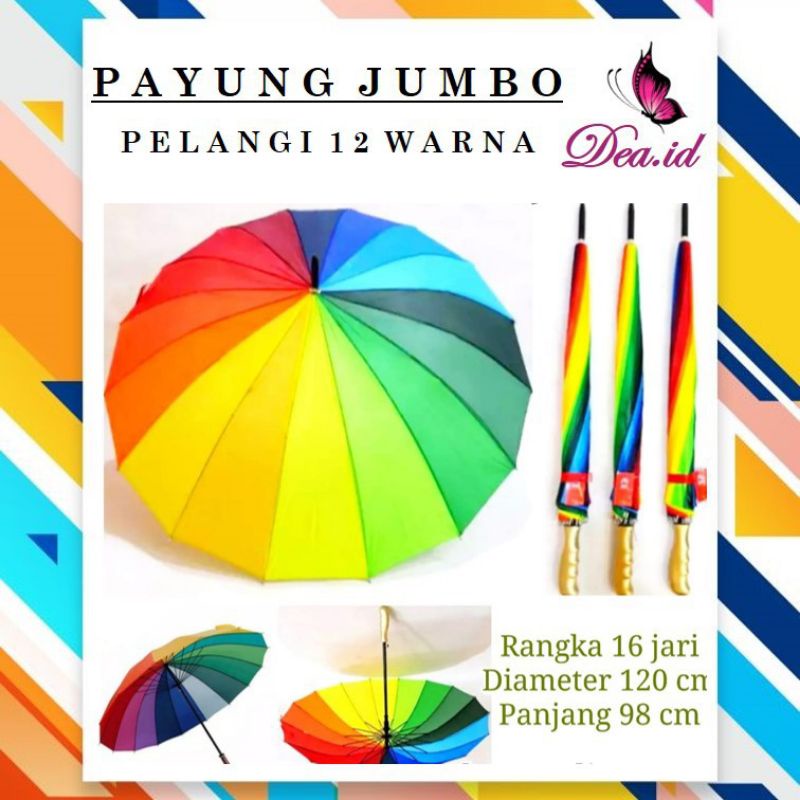 PAYUNG JUMBO PELANGI / PAYUNG JUMBO / PAYUNG