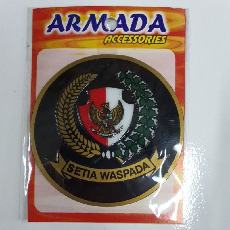 Stiker Kilap kaca Paspampres Hitam Lingkar | Stiker motor Paspampres Hitam | Stiker Mobil paspampres