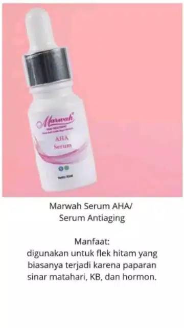 Marwah Serum AHA (Flek, glowing, mencerahkan)