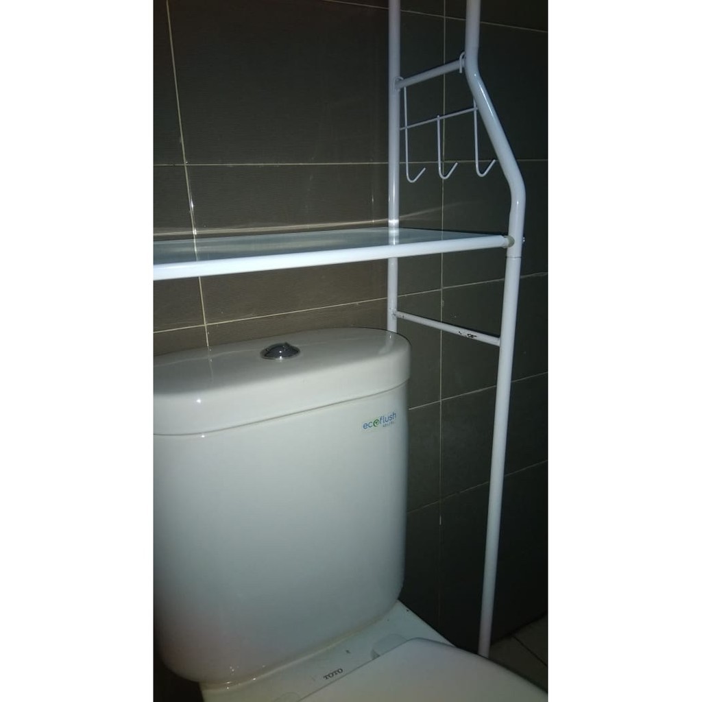 Rak Toilet Organizer PUTIH CACAT PRODUKSI PRODUK INI