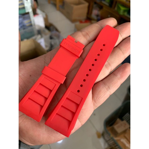 Strap Tali Jam Tangan RM richardmille Merah kwalitas bagus yaa