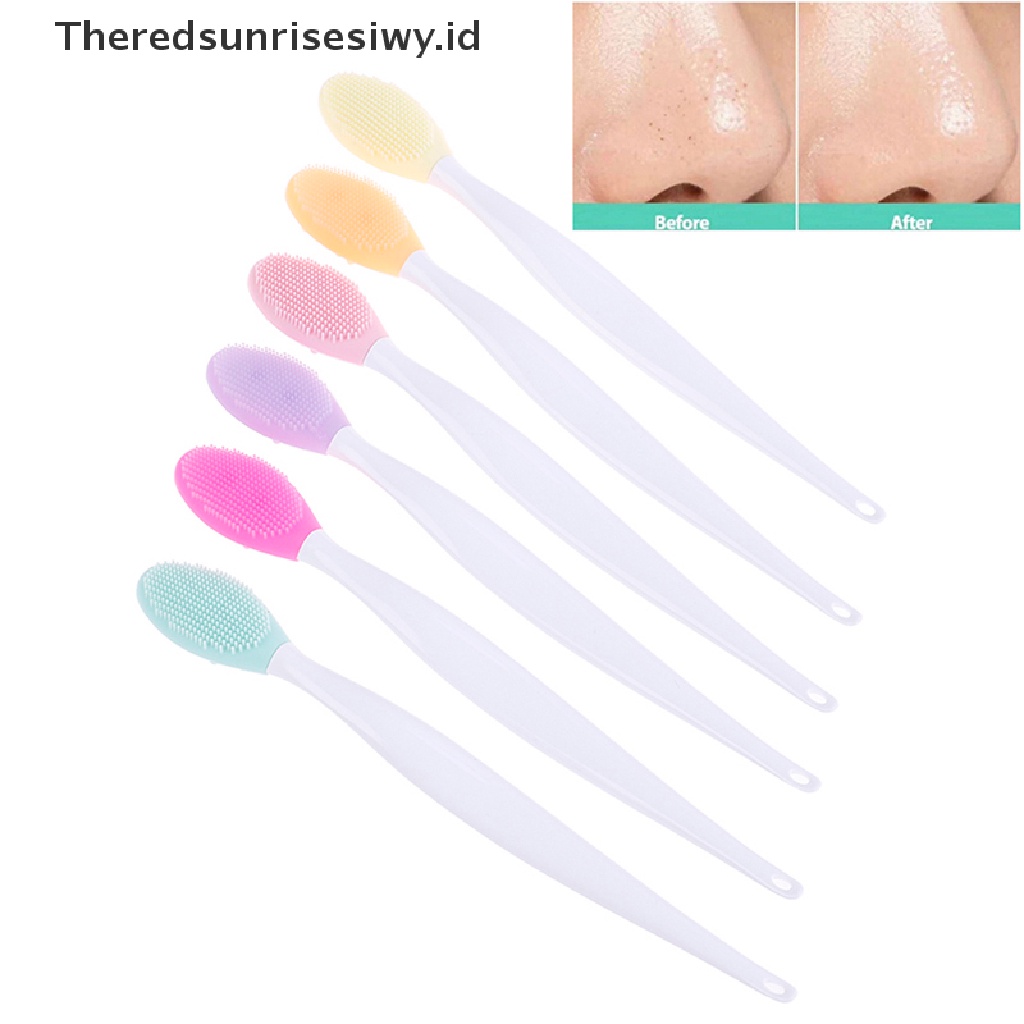 (Theredsunrisesiwy.Id) Brush Silikon Pembersih Pori-Pori / Komedo / Jerawat Untuk Perawatan Wajah