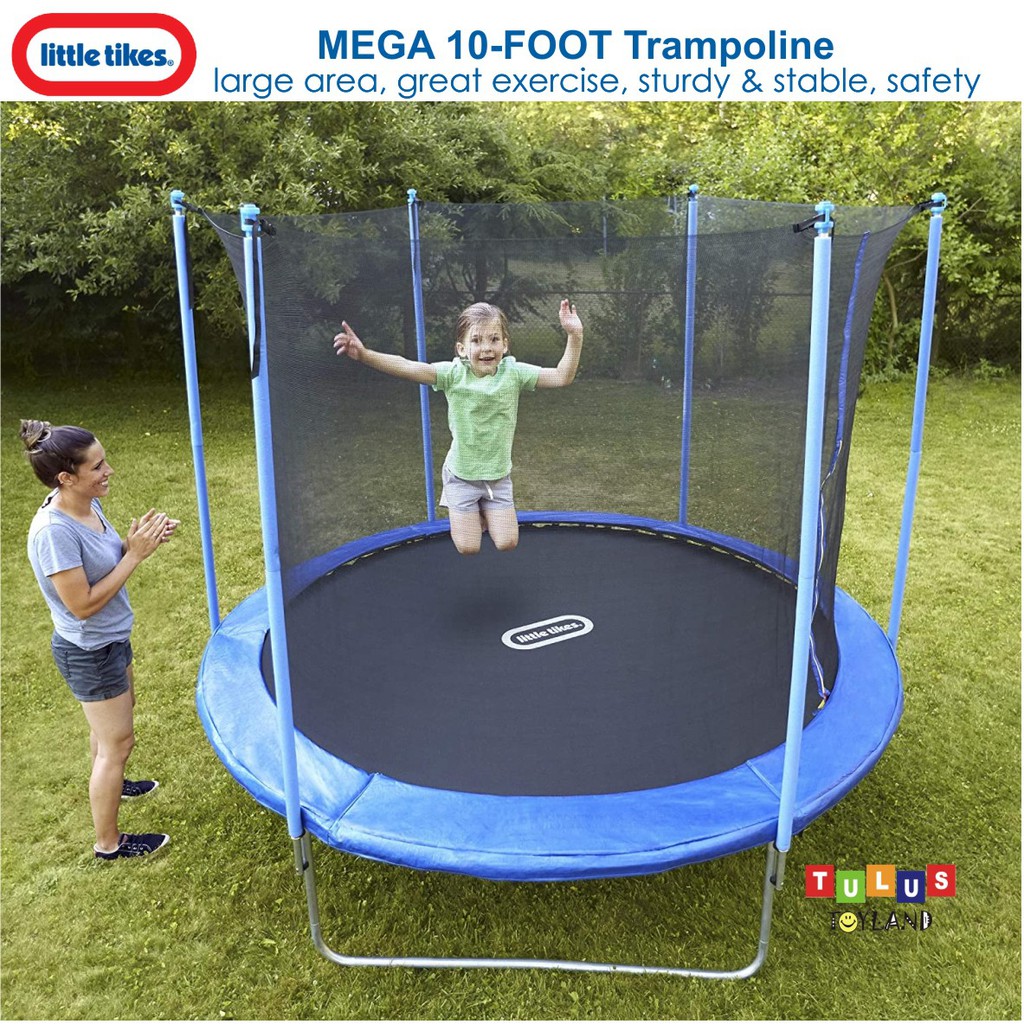 Trampolin Little Tikes Mega 10 Ft 12 Foot 15 Trampoline Net Jaring besar Mainan olahraga bounce anak