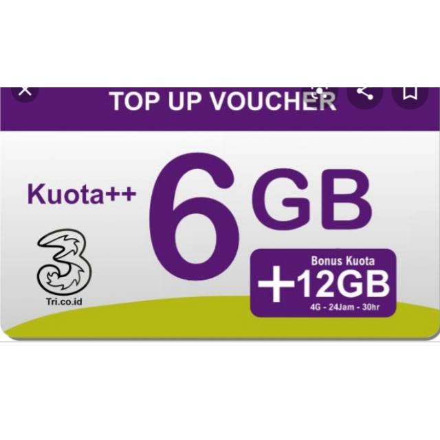 Voucher tri 6 Gb (6+12+yt)