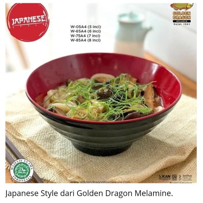 

Baru Mangkok Melamin Mangkok Dragon Mangkok Ramen Mangkok Lebar W75A4 Limited